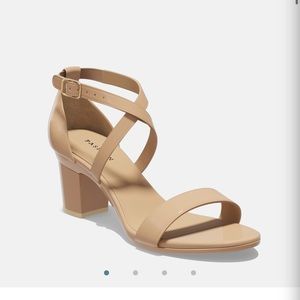 Passion Footwear- The Sandal, Sand Patent Block 3"